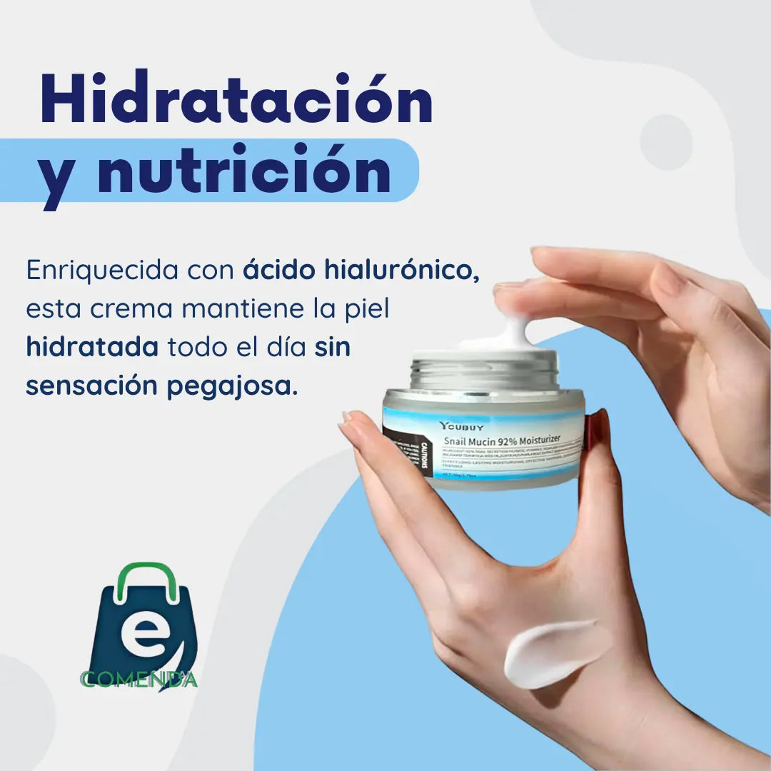 Crema Baba de Caracol 92% | Hidratación y Reparación Facial
